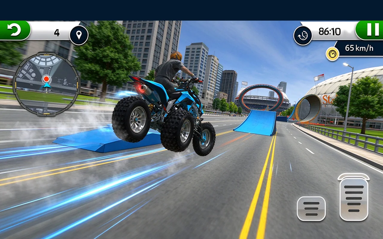 Quadexa Stunt gameplay
